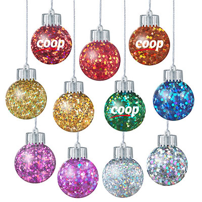 Confetti Filled Ornaments