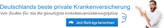 Banner zur Berechnung der Kosten für die private Krankenversicherung