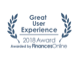 Great user experience awarded by FinancesOnline