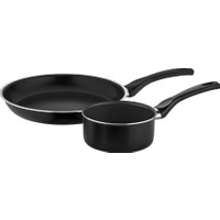 Papilla Pandeli 16 cm Sos Tava + 24 cm Tava Set Siyah