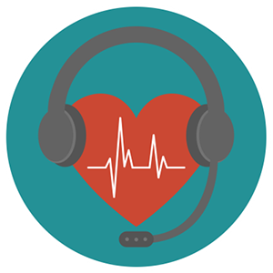 Person and magnifying glass icon