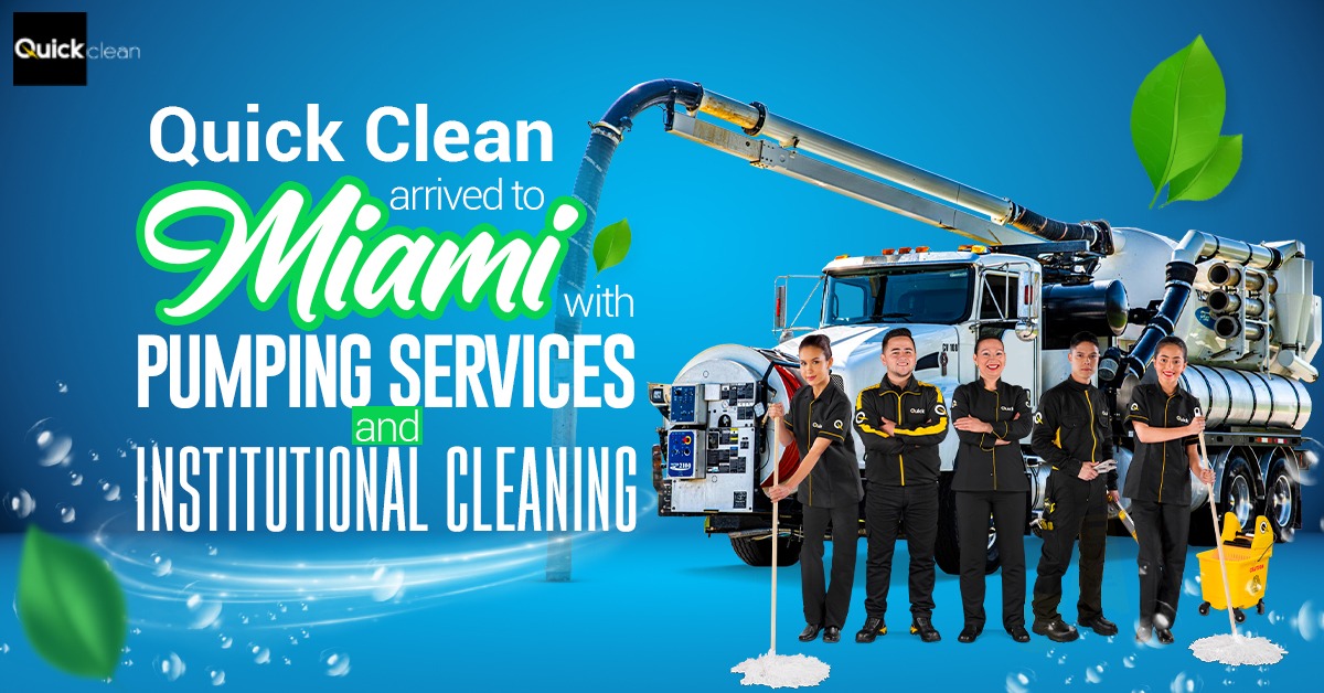 Pumping services and institutional cleaning