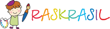 Раскраски на raskrasil.com Логотип