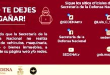 Sedena alerta sitios ap&oacute;crifos