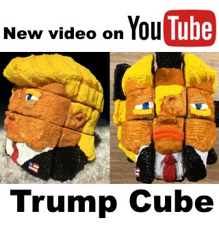 Donald trump 3D print rubiks cube