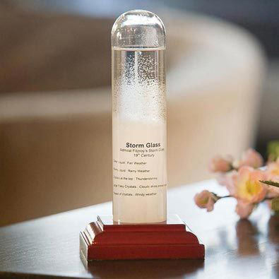 Fitzroy Historic Storm Glass 2Pc Weather Instrument