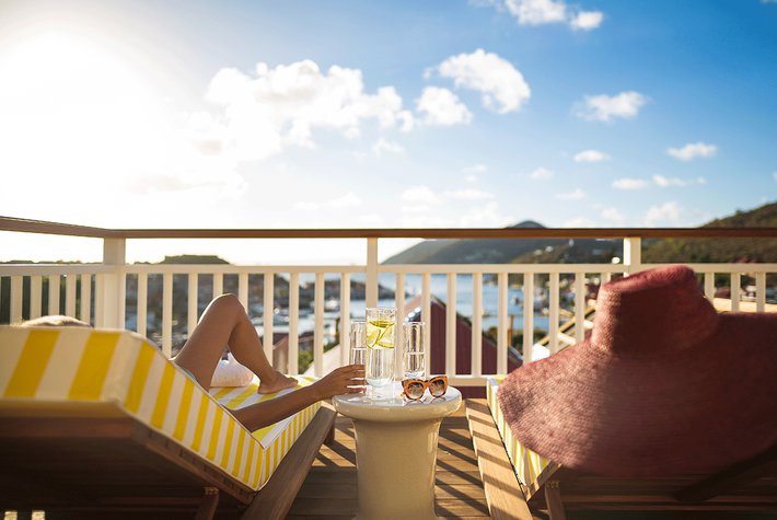 Brand new Le Carl Gustaf in the port of Gustavia.