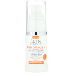 Skin By Ann Webb, 含泛醌的超级维生素C，0.5液体盎司