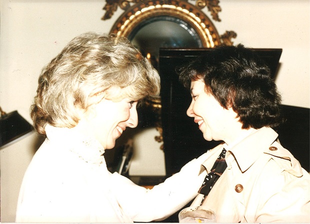 Diane Rehm and the Right Reverand Jane Holmes Dixon in 1989.