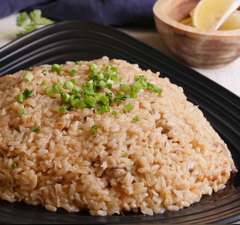 Vegetarian Mushroom Brown Rice Recipe and Video