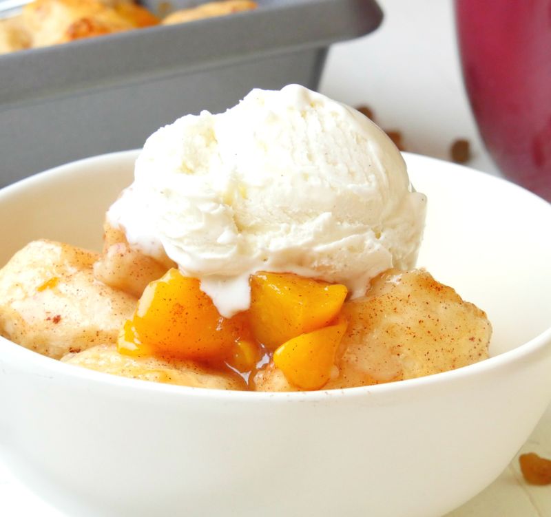 No Dessert Is Easier Than This Four-ingredient Peach Bubble-up Casserole Recipe and Video