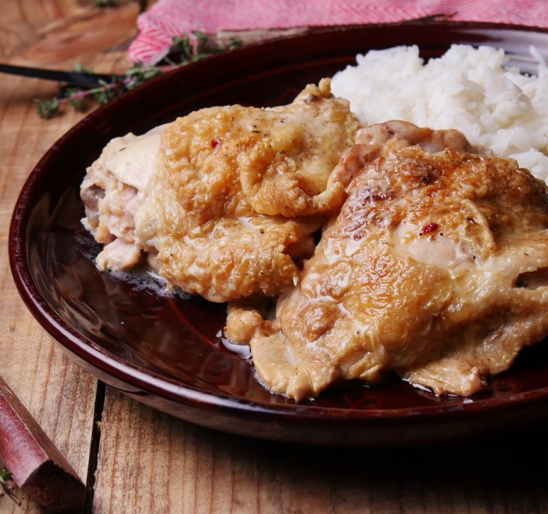 Need A New Way To Dress Up Chicken Thighs? This Slow Cooker Lemon Chicken Is It Recipe and Video