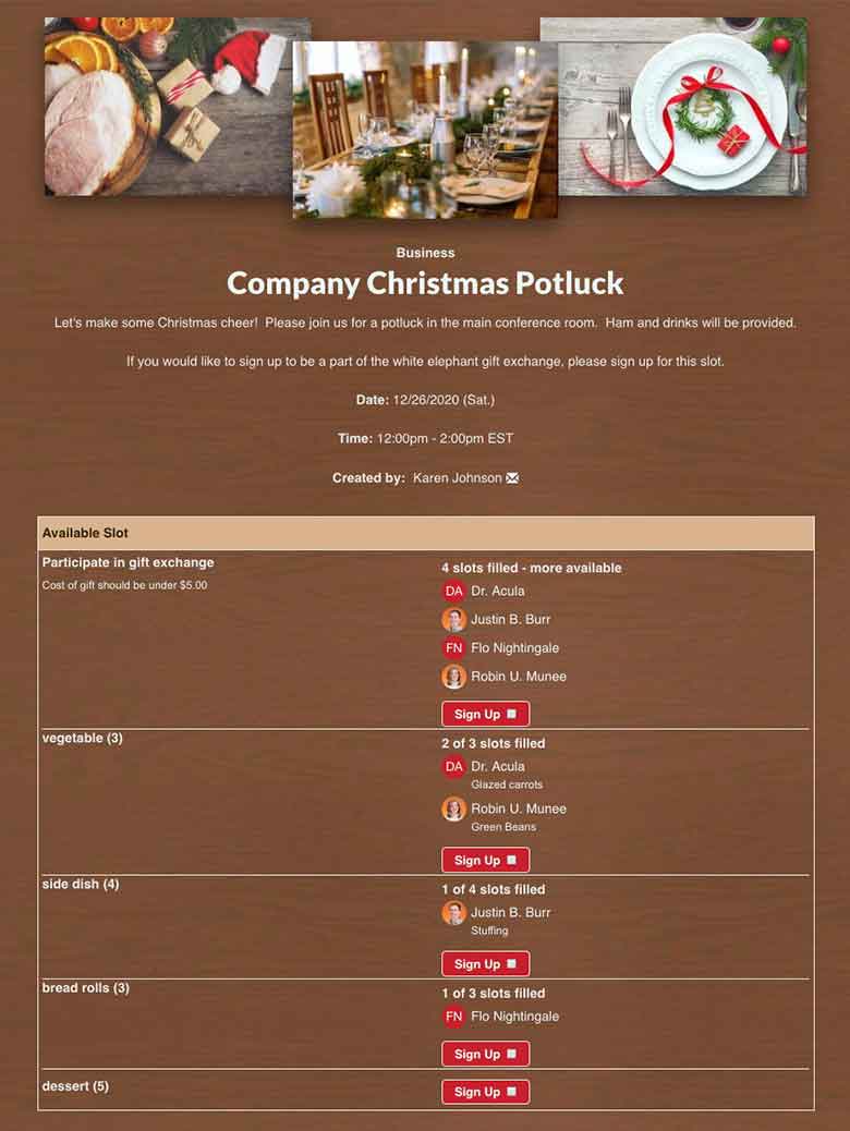 second sign up screenshot