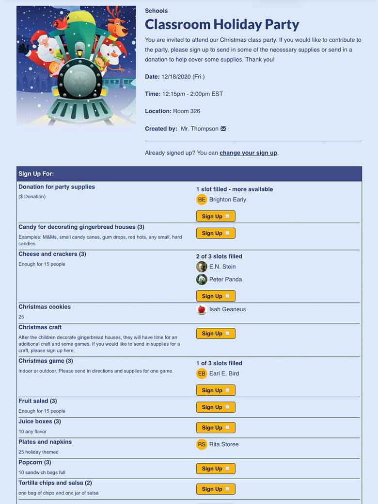 sixth sign up screenshot