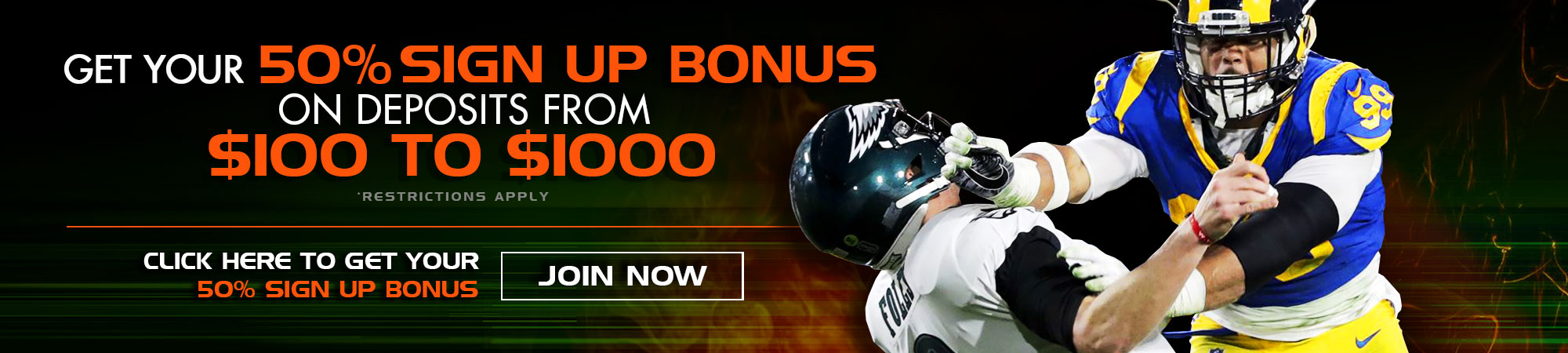 Get your initial deposit bonus at YouWager