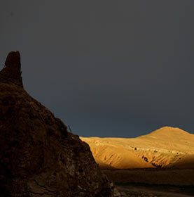 Beautiful landscape in the desert of israel