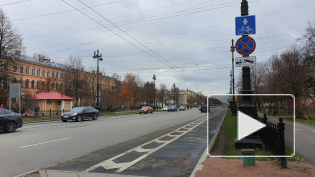 На Васильевском острове появилась велосипедная дорожка: взгляд Piter.TV