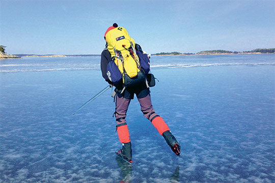 Nybörjarkurs i långfärdsskridsko