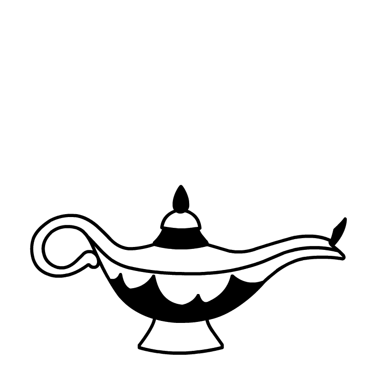 ايقونة متحركة لمصباح علاء الدين