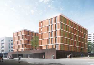 Promoci&oacute;n Residencial Plaça Primavera en Barcelona. Edificio viviendas de obra nueva