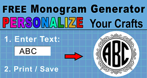 Free Monogram Maker.