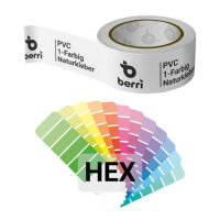 PVC Klebeband in Hex Farben