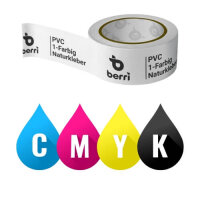 PVC Klebeband in CMYK Farben