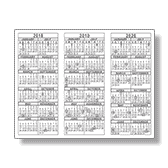 2018 2019 2020 3 Year Calendars