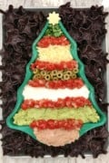 Christmas Tree 7 Layer Dip by The BakerMama
