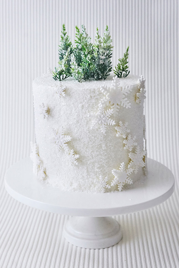Winter Wonderland Snowflake Cake | by Cakegirls for TheCakeBlog.com