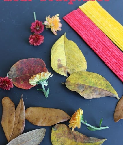 FALL STEM Challenge for Kids: Leaf Sculptures