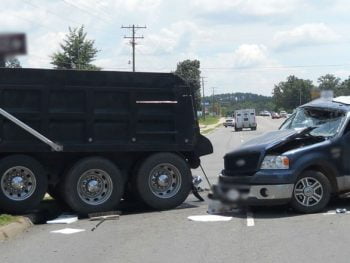 Car and Truck Accident with Personal Injury