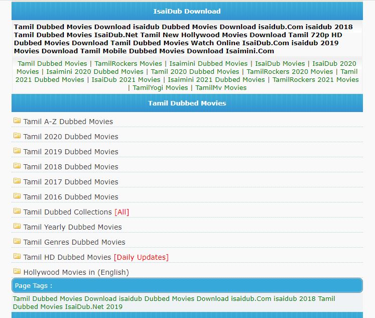 isaidub 2021 movies download tamil
