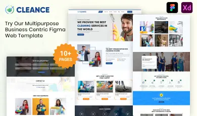 Cleance cleaning service UI kit
