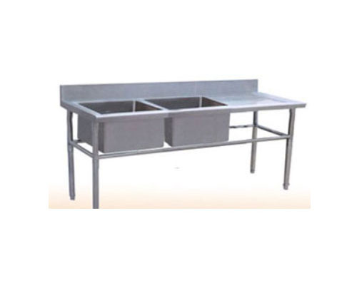 Chậu rửa đ&ocirc;i Inox c&oacute; b&agrave;n