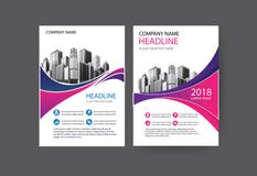 Free Blue Cover Book, Brochure Businrss Template Stock Photo - 109605310