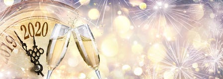 Free New Year 2020 - Countdown And Toast With Champagne Stock Photos - 160286833