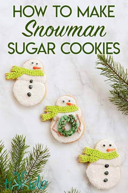 Snowman Sugar Cookies