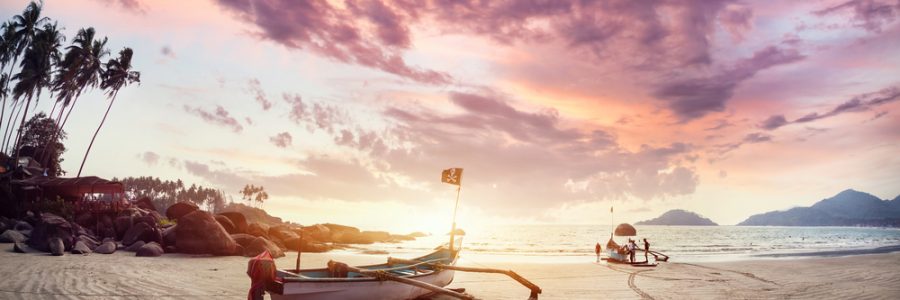 Beautiful Sunset at Goa beach