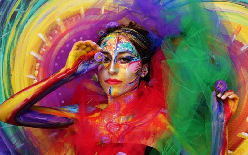 Body Painting Art by Artist Sheryl Benjy