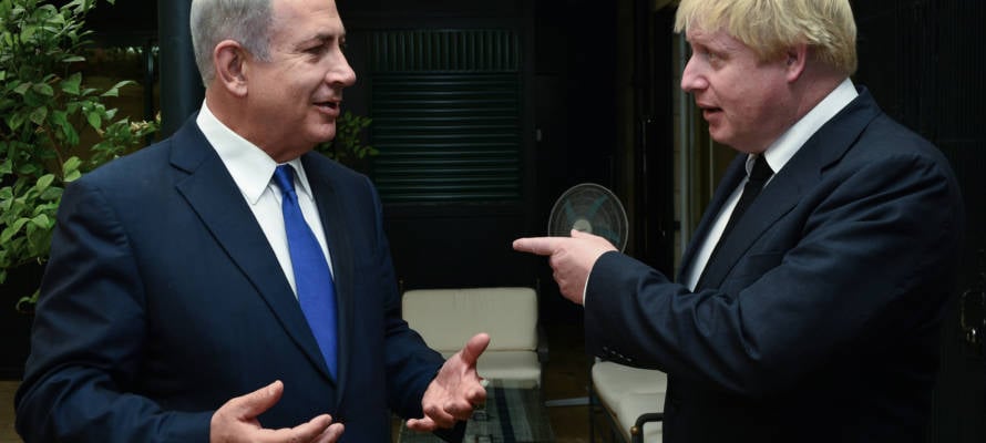 boris johnson benjamin netanyahu