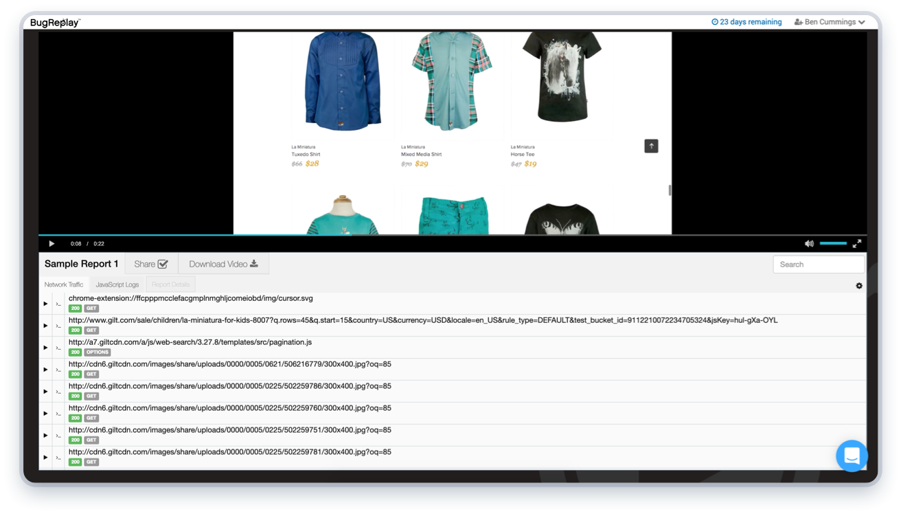 Image with missing alt attribute found on bugreplay.com