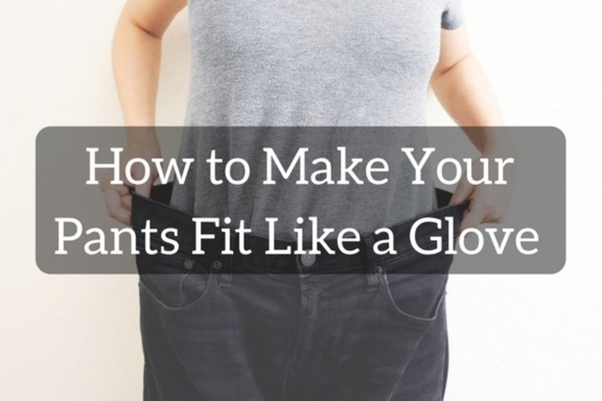 How to Alter Pants to Fit Your Body Shape: Taking out and Cinching In
