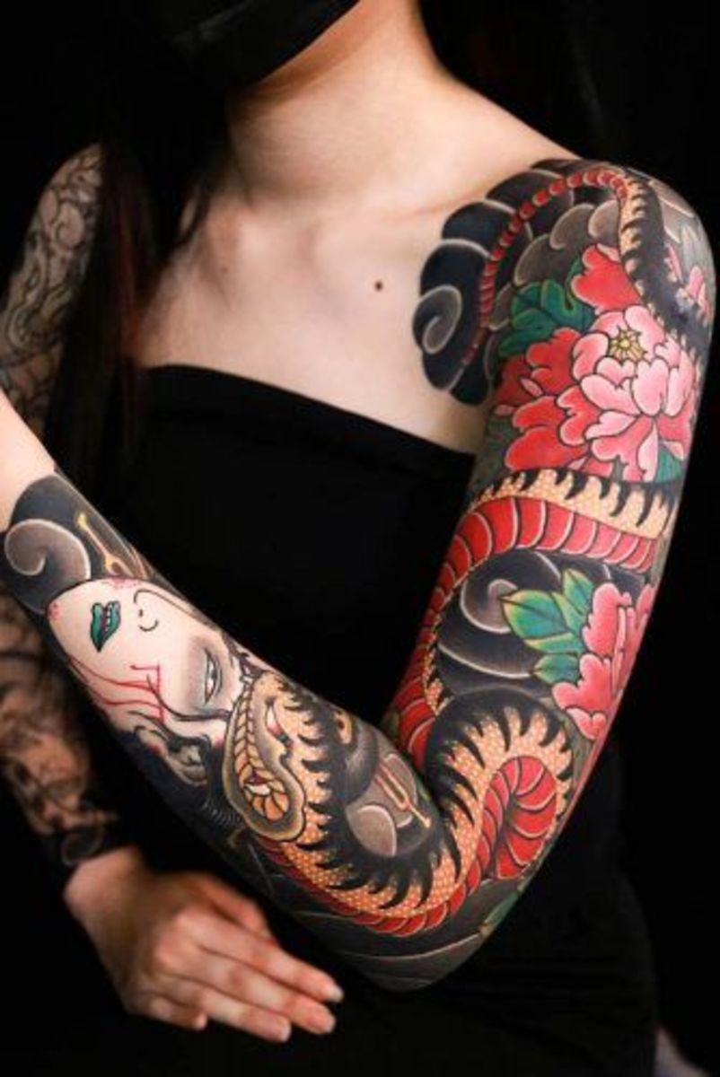 Japanese Snake Tattoos: Hebi Tattoo Symbolism & Design Ideas