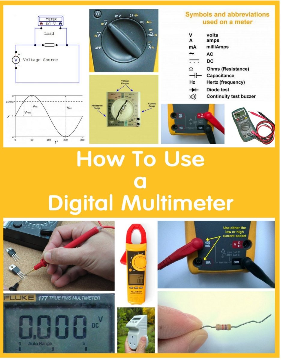 How to Use a Multimeter to Measure Voltage, Current and Resistance