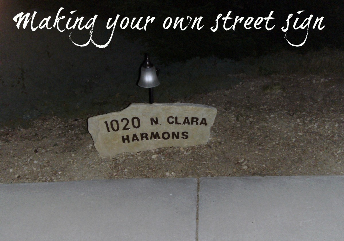 How to Make an Engraved Stone Monument or Sign for Your House or Street