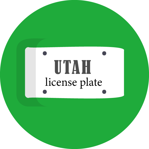Utah License Plate logo