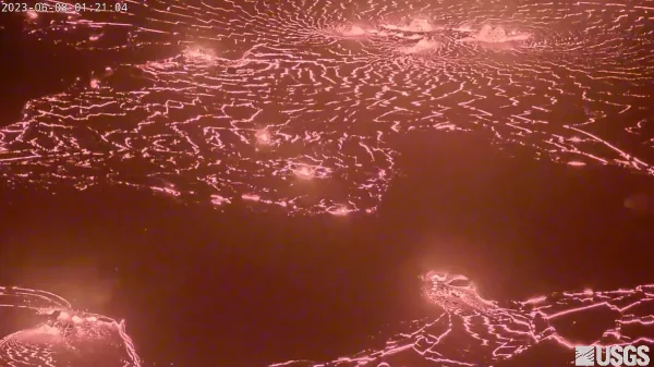 erupç&atilde;o do vulc&atilde;o Kilauea