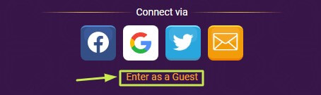 enter as a guest