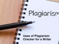 Plagiarism Checker for a Writer